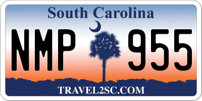SC license plate NMP955