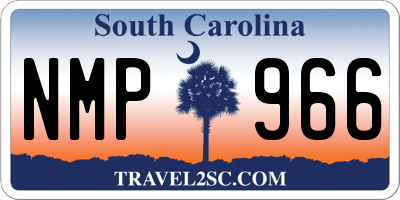 SC license plate NMP966