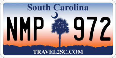 SC license plate NMP972
