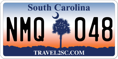 SC license plate NMQ048