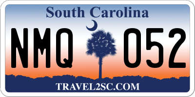 SC license plate NMQ052