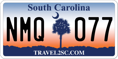 SC license plate NMQ077