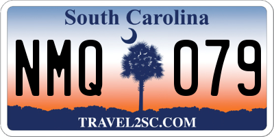 SC license plate NMQ079