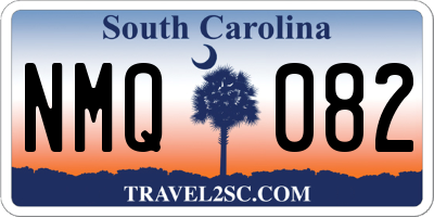 SC license plate NMQ082