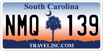 SC license plate NMQ139