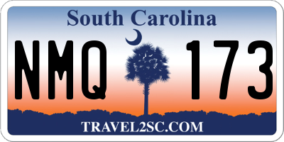 SC license plate NMQ173