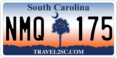 SC license plate NMQ175