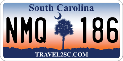 SC license plate NMQ186