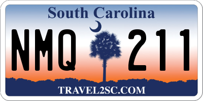 SC license plate NMQ211