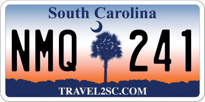 SC license plate NMQ241
