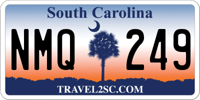 SC license plate NMQ249