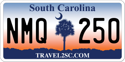 SC license plate NMQ250