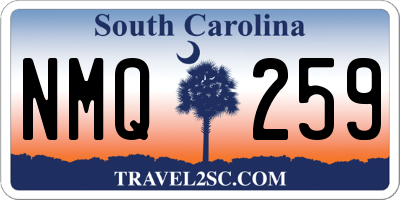 SC license plate NMQ259