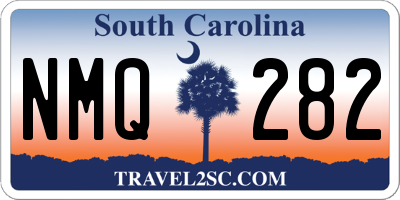 SC license plate NMQ282