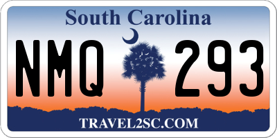 SC license plate NMQ293