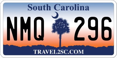 SC license plate NMQ296