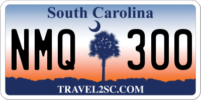 SC license plate NMQ300