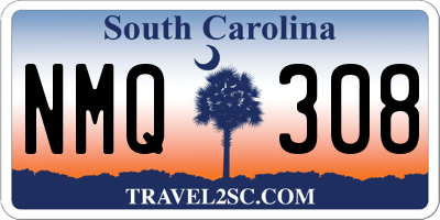 SC license plate NMQ308