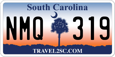 SC license plate NMQ319