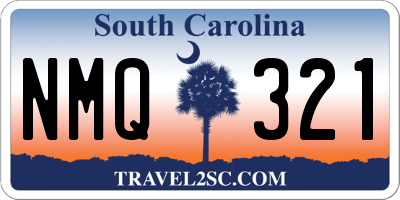 SC license plate NMQ321
