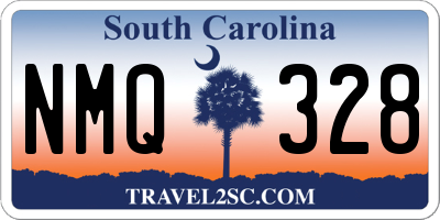 SC license plate NMQ328