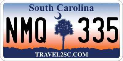 SC license plate NMQ335