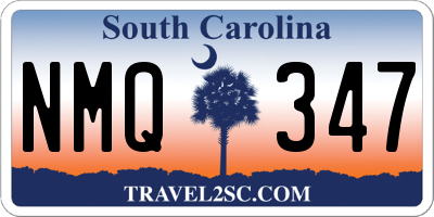 SC license plate NMQ347