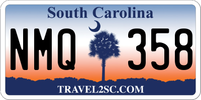 SC license plate NMQ358
