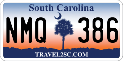 SC license plate NMQ386