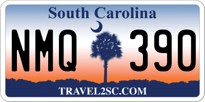 SC license plate NMQ390