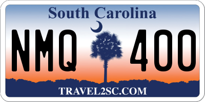 SC license plate NMQ400