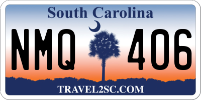 SC license plate NMQ406