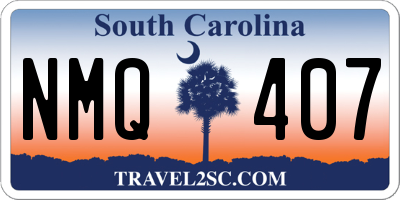 SC license plate NMQ407