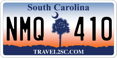 SC license plate NMQ410