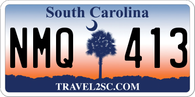 SC license plate NMQ413