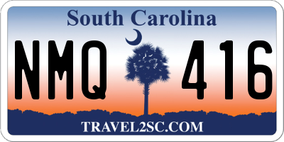 SC license plate NMQ416
