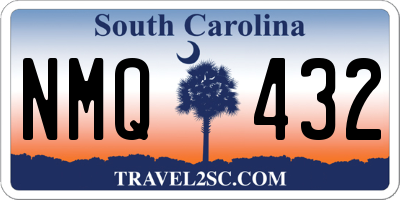 SC license plate NMQ432