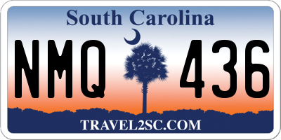 SC license plate NMQ436