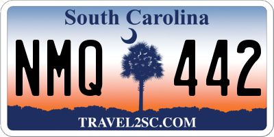 SC license plate NMQ442