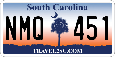 SC license plate NMQ451