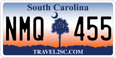 SC license plate NMQ455