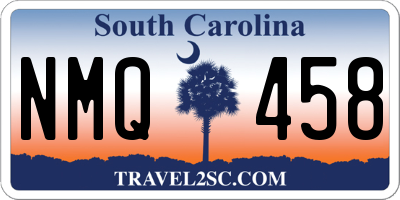 SC license plate NMQ458