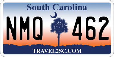 SC license plate NMQ462