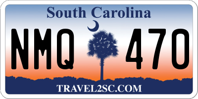 SC license plate NMQ470