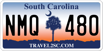 SC license plate NMQ480
