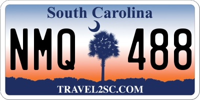 SC license plate NMQ488