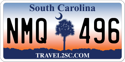 SC license plate NMQ496