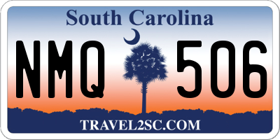 SC license plate NMQ506