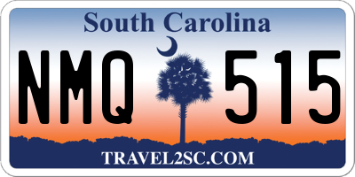 SC license plate NMQ515