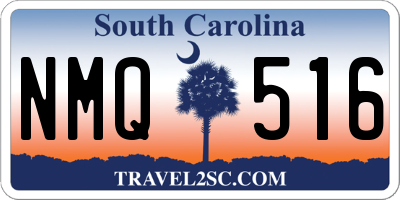 SC license plate NMQ516